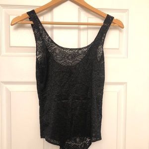 Lace black bodysuit